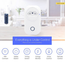 Carregar imagem no visualizador da galeria, Brasil WIFI Smart Socket BR Tomada sem fio Controle de voz Smart Timing Switch Power Monitor para Alexa Google Home IFTTT