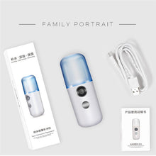 Carregar imagem no visualizador da galeria, Mini Pulverizador Facial Rosto usb 30 ml Hidratação a Vapor Umidificador