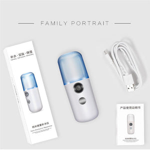 Mini Pulverizador Facial Rosto usb 30 ml Hidratação a Vapor Umidificador