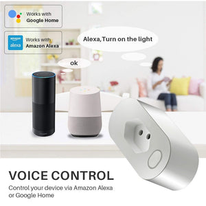 Brasil Smart WIFI Socket BR Tomada sem fio Tuya Smart Timing Plug Monitor de energia 16A para Alexa Google Home IFTTT Frete grátis