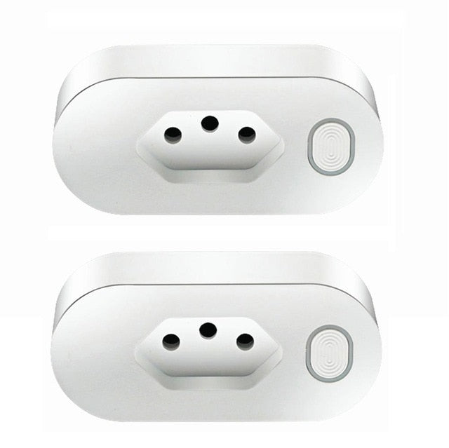 Brasil Smart WIFI Socket BR Tomada sem fio Tuya Smart Timing Plug Monitor de energia 16A para Alexa Google Home IFTTT Frete grátis