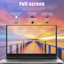 Carregar imagem no visualizador da galeria, Computador portátil ultrafino de 15,6 &quot;Intel E8000 / Z8350 Quad Core 4G + SSD de 64G 2.4G / 5G WiFi Bluetooth HDMI