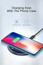 Carregar imagem no visualizador da galeria, Carregador sem fio KUULAA 10W Qi para iPhone X / XS Max XR 8 Plus Bloco de carregamento sem fio com espelho para Samsung S9 S10 + Note 9 8