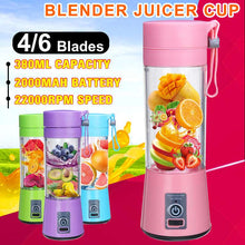 Carregar imagem no visualizador da galeria, Liquidificado  Eléctrico portáteis Garrafa Usb Mini Misturador de Frutas Extractor de Alimentos