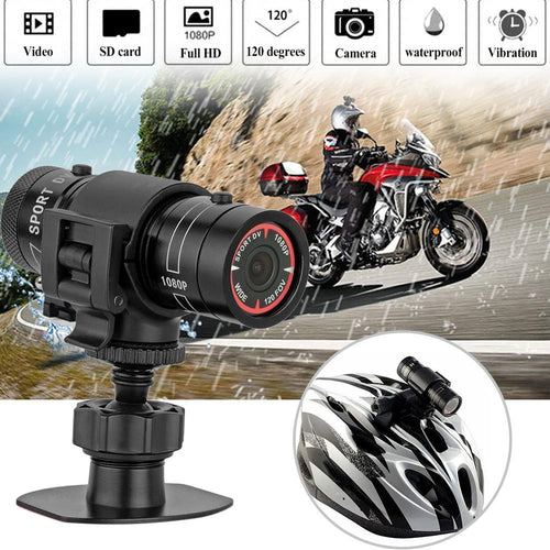 Mini Câmera Capacete Da Motocicleta À Prova D 'Água HD 1080 P 3MP