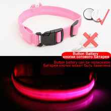 Carregar imagem no visualizador da galeria, Coleira de Cachorro LED Anti-Perdida / Evitar Acidente de Carro Para Cães Filhotes Carregamento USB