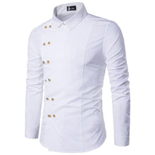 Carregar imagem no visualizador da galeria, Camisa de Manga Longa Masculina de Ajuste Fino