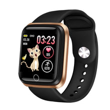 Carregar imagem no visualizador da galeria, Relógio inteligente feminino esportivo pulseira inteligente IP67 relógio à prova d&#39;água pedômetro monitor de frequência cardíaca LED tela colorida para Android ios