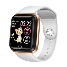 Carregar imagem no visualizador da galeria, Relógio inteligente feminino esportivo pulseira inteligente IP67 relógio à prova d&#39;água pedômetro monitor de frequência cardíaca LED tela colorida para Android ios
