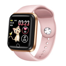 Carregar imagem no visualizador da galeria, Relógio inteligente feminino esportivo pulseira inteligente IP67 relógio à prova d&#39;água pedômetro monitor de frequência cardíaca LED tela colorida para Android ios