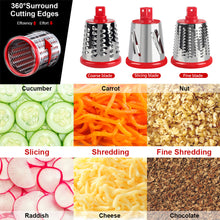 Carregar imagem no visualizador da galeria, Cortador manual de vegetais Fatiador Acessórios de cozinha Redondo multifuncional Rotate Mandoline Slicer Batata Queijo Gadgets Cozinha