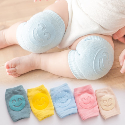 Crianças não escorregadias rastejando cotovelo bebês bebês Acessórios para bebês Smile joelheiras protetor de segurança joelheira aquecedor de pernas meninas meninos
