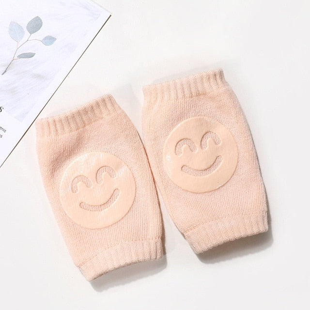 Crianças não escorregadias rastejando cotovelo bebês bebês Acessórios para bebês Smile joelheiras protetor de segurança joelheira aquecedor de pernas meninas meninos