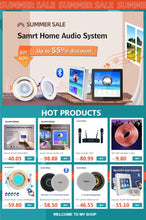 Carregar imagem no visualizador da galeria, Supere o áudio de fundo de música em amplificadores de parede TF / AUX IN Player de música, amplificador estéreo digital Bluetooth com alto-falantes