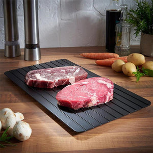 Bandeja de degelo rápido de 1 unidade Descongelamento rápido Carne Peixe Frutos do mar Prato de degelo rápido Bandeja Placa de cozinha Gadget Tool Dropshipping