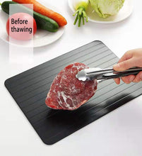 Carregar imagem no visualizador da galeria, Bandeja de degelo rápido de 1 unidade Descongelamento rápido Carne Peixe Frutos do mar Prato de degelo rápido Bandeja Placa de cozinha Gadget Tool Dropshipping
