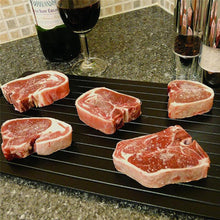 Carregar imagem no visualizador da galeria, Bandeja de degelo rápido de 1 unidade Descongelamento rápido Carne Peixe Frutos do mar Prato de degelo rápido Bandeja Placa de cozinha Gadget Tool Dropshipping