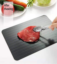 Carregar imagem no visualizador da galeria, Bandeja de degelo rápido de 1 unidade Descongelamento rápido Carne Peixe Frutos do mar Prato de degelo rápido Bandeja Placa de cozinha Gadget Tool Dropshipping