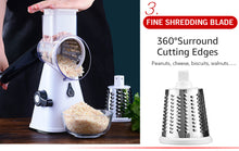 Carregar imagem no visualizador da galeria, Cortador manual de vegetais Fatiador Acessórios de cozinha Redondo multifuncional Rotate Mandoline Slicer Batata Queijo Gadgets Cozinha
