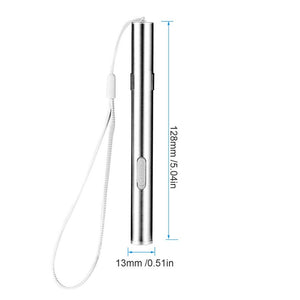 Lanterna portátil portátil para uso médico Mini lanterna de enfermagem recarregável LED tocha + clipe de aço inoxidável de qualidade e profissional