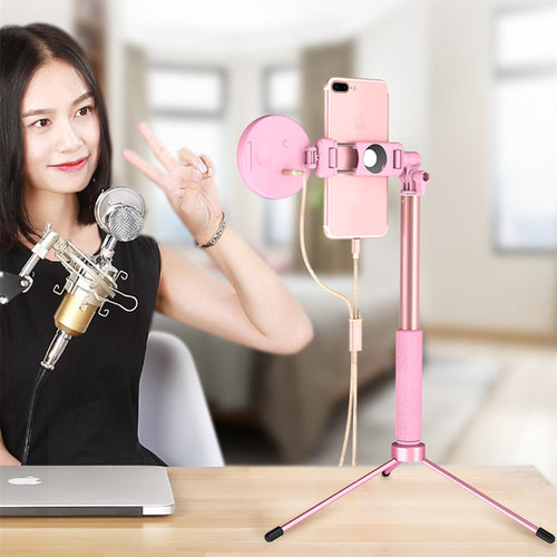 Self Ring Light Youtube Photo Studio Com Suporte Para Telefone Plug