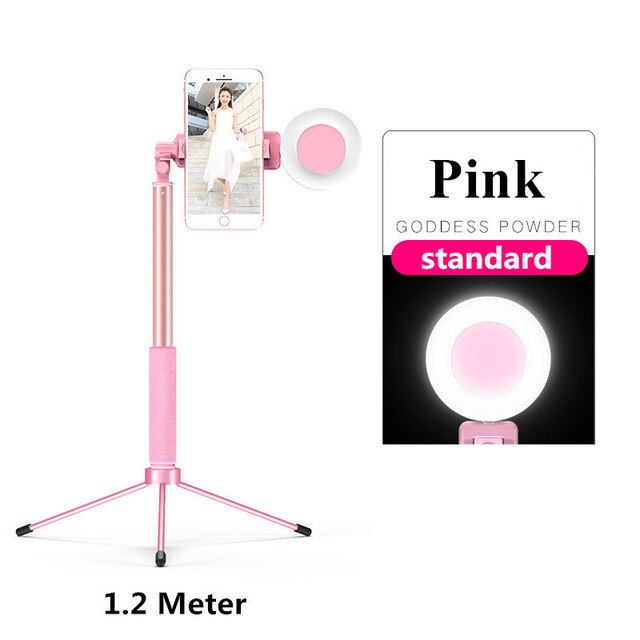 Self Ring Light Youtube Photo Studio Com Suporte Para Telefone Plug