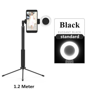 Self Ring Light Youtube Photo Studio Com Suporte Para Telefone Plug