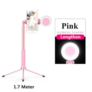 Self Ring Light Youtube Photo Studio Com Suporte Para Telefone Plug