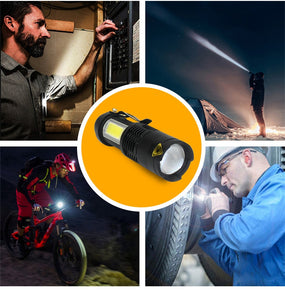 Lanterna Portátil Mini Zoom Bateria 2000Lm À Prova D 'Água